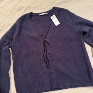 Abercrombie & Fitch Tie Front Sweater